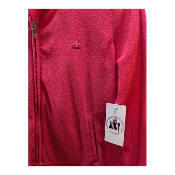 Women's JUICY COUTURE Watermelon Full Zip Jacket Size L NWT $65.00 - Picture 4 of 7